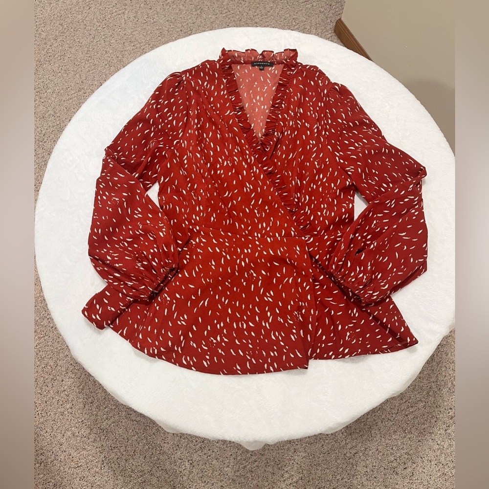 Long Sleeve Staccato Blouse - Size Large